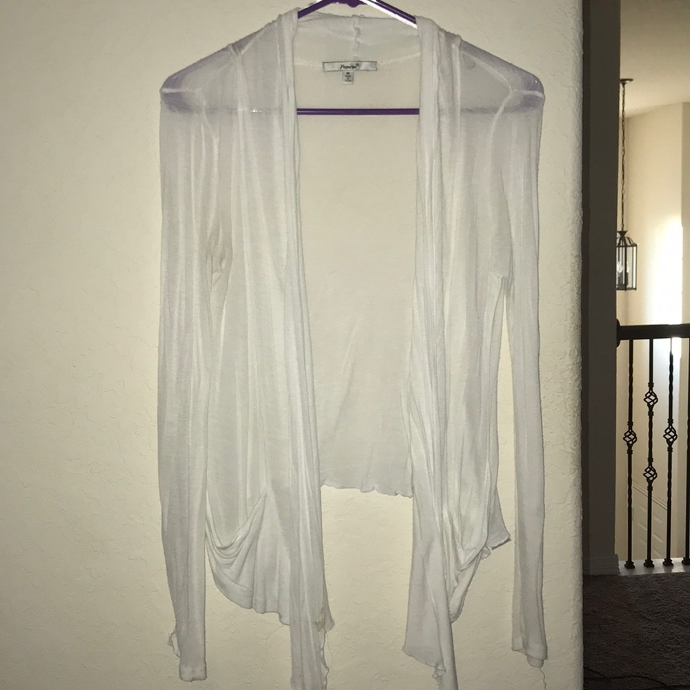 White cardigan